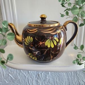 Vintage Gibsons Brown & Gold  Teapot